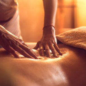 person getting a deep tissue massage
