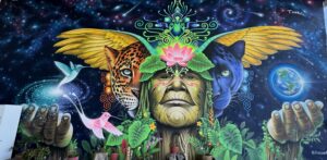 a mural in Quito, Ecuador: Shamanic Healing and Ancient Wisdom in the Amazon